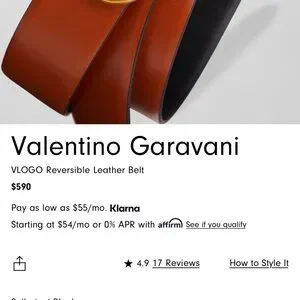 Valentino Garavani | Accessories | Valentino Reversible Belt  display picture 1